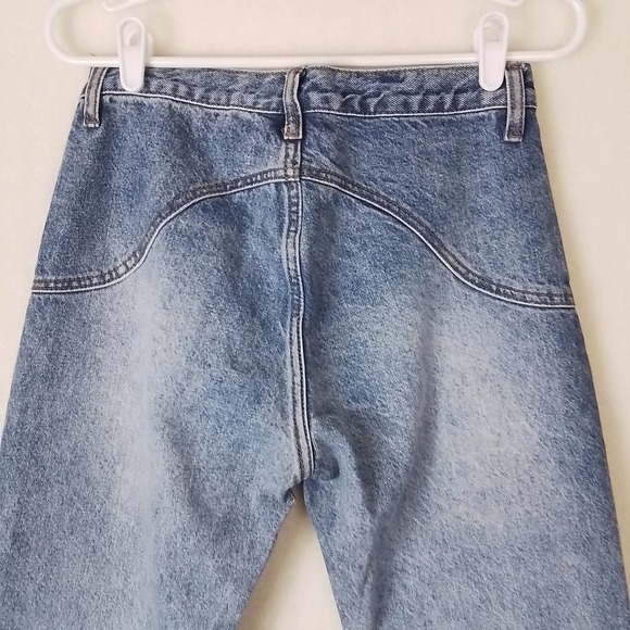 Brandy‎ Melville J Galt Mid Rise Button Fly Jeans Size Small in Med Wash Denim - Picture 7 of 14